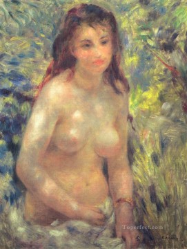  femenino Pintura Art%C3%ADstica - Estudio Torso Efecto luz solar desnudo femenino Pierre Auguste Renoir